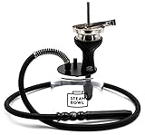 QUALITÄT - Hochwertige Materialien und millimetergenaue Fertigung garantieren dir unterwegs ein optimales Raucherlebnis. Alle Komponenten wurden in Perfektion aufeinander abgestimmt. Bestehend aus eloxiertem Aluminium und Komponenten aus lebensmittelechtem Material wurde mit der Steambowl-Shisha die optimale Grundlage für dein Raucherlebnis auf Reisezielen geschaffen.