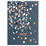IDEAL PARA CASA O LA OFICINA - Este calendario 2020 pared vertical A3 mide 42 x 29,7 cm, perfecto para un planificador de oficina o calendario familiar 2020. Ideal para citas importantes y cumpleaños