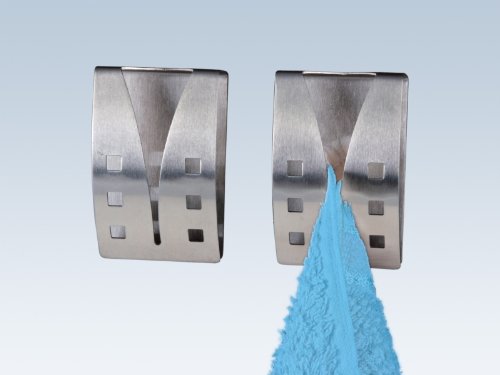 chg 9824-04 Handtuchhalter 6 Stück jeweils 7.5 x 5.0 x 2.3 cm - 3