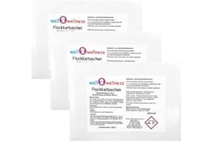 well2wellness Flockkartuschen/Flockungsmittel Kartuschen 3,0 kg (24 x 125 g)