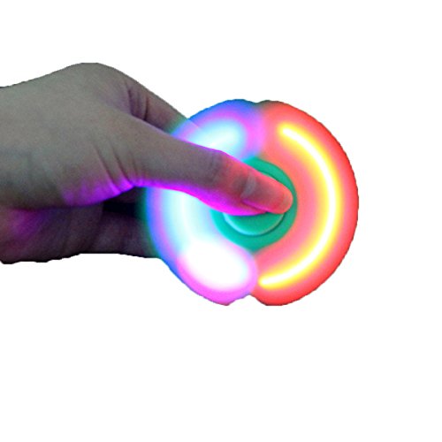 1 pair LED light Hand spinner Fidget Focus Toy Great for ADD, ADHD, Anxiety ADHD/ EDC Anxiety Autism Stress Relief Toy glow in The Dark(color random) 1 pair LED light Hand spinner Fidget Focus Toy Great for ADD, ADHD, Anxiety ADHD/ EDC Anxiety Autism Stress Relief Toy glow in The Dark(color random)