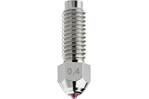 DUROZZLE Rubin-Düse 0,4mm für Sovol SV08 / T300 / SV06 ACE 3D-Drucker, Hochharte, verschleißfeste für präzise additive Fertigung