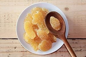 gingembre cristallisé 2 Kg | Gingembre confit en lamelles | Gingembre en Tranches de | Gingembres séchés sucrés | Collation sucrée | IDÉAL pour les recettes | Végétariens et végétaliens | Dorimed