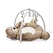 Produktbild CBJ Brown Bear Baby Gym 3 in 1 Babyspielmatte Brown Bear Lay & Play Fitnessstudio Fitness-Aktivitätsmatte mit 5 Spielzeugen, BB-Echolot, Rining Bell, Sicherheitsspiegel, Zahngel, Musik,ABrownbear