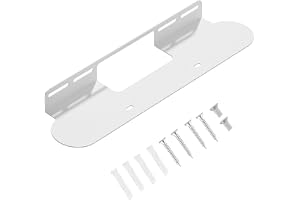 Kompatibel för SONOS BEAM väggfäste svart/vitt, fäste ger enkel installation och säker passform under TV eller högre, för hem