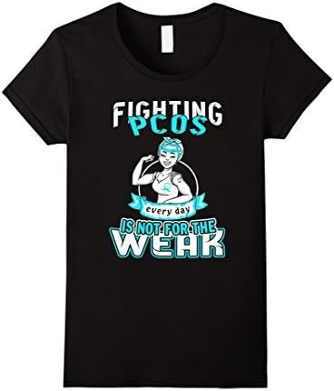 Women's Fighting PCOS Everyday is Not For The Weak  XL Black