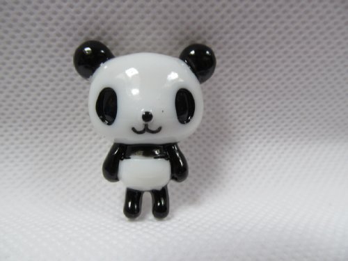 Fat-catz-copy-catzBlack & white cute Zoo animal Panda bear 3D collectable badge pin