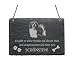 Produktbild Schiefertafel « HAVANESER - schönster Hund der Welt » Spruch + Hunde Motiv - Schild Türschild Dekoschild Dekoration - Hunderasse Bichon Havanais