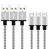 【Compatibilidad universal】- Esta cable usb micro usb ajuste perfecto para la mayoría de las teléfonos inteligentes, tabletas y otros dispositivos con conectores micro USB. Ideal cable android para Samsung Galaxy S5 / S6 / S6 Edge / S7 / S7 Edge, HTC, Nexus, Nokia, LG, Huawei, Sony, Kindle y más.