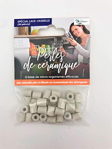 eco-conseils Cuentas de cerámica, Especiales para lavavajillas