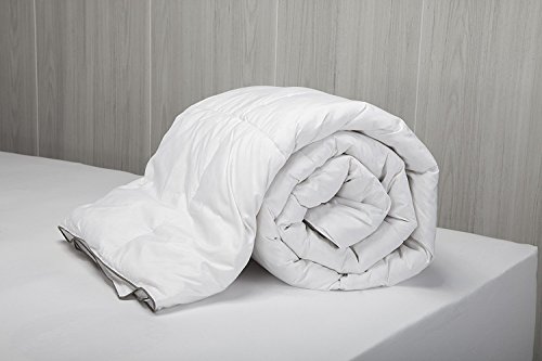 Pikolin Home - Relleno nórdico / edredón  de plumón de oca 96%, funda 100% algodón de percal, 220 gr/m², 260 x 240 cm, cama 180