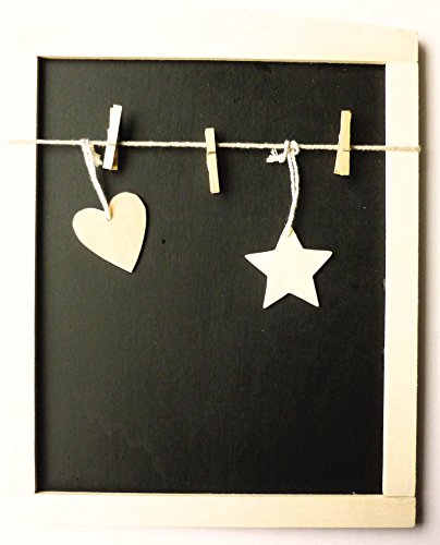 MEMOBOARD ZUM ANKLAMMERN VON NOTIZEN AUS HOLZ ZUM BEMALEN UND DEKORIEREN - MADE IN FRANCE