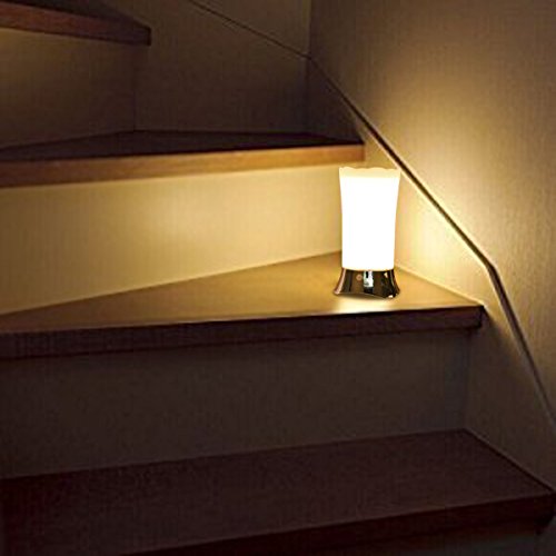 ZEEFO Tischlampe Drahtlose PIR Bewegungssensor – LED – Nachtlampe, kinder Nachtlicht Lampe mit Innen / Außenbatterien Die durch Bewegung aktivierte tragbare Sicherheitstischlampe für Kinder, schlafraum, Badezimmer, Korridor, Küchen, Treppenstufen - 8