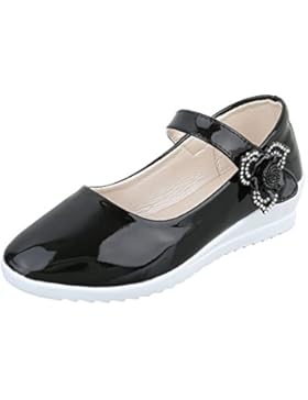 Halbschuhe Kinderschuhe Oxford Keilabsatz/ Wedge Mädchen Klettverschluss Ital-Design Ballerinas