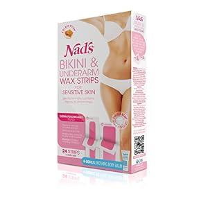 Nads Hair Removal Bikini and Underarm Wax Strips Strips - Pack of 24 Strips - Image 3