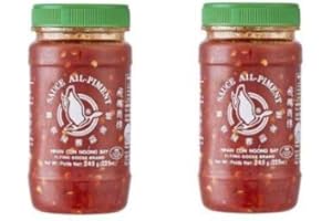 Pamai Pai® Dwupak: 2 x 245 g Sambal Oelek + dodatkowy czosnek czerwony chili pasta ostra Hot