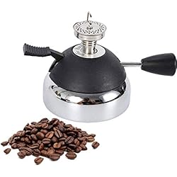 QHYX Mini cafetière Brûleur à gaz Poêle à gaz Butane pour Allumage Automatique avec Flamme réglable Machine à café chauffante extérieure Portable pour Siphon Siphon et pour Hario Kettle