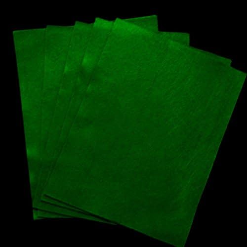 10 Sheets A4 Acrylic Felt (Green)