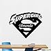 Produktbild Supergirl mit Schriftzug 60x60 Wandtattoo Aufkleber Decal von SUPERSTICKI® aus Hochleistungsfolie für alle glatten Flächen UV und Waschanlagenfest Profi Qualität
