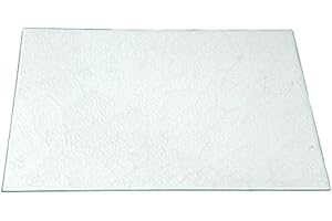 Glas Revolution Kühlschrank Einlegeboden - Strukturglas Kathedral 4 mm – Glasplatte, eckige Ecken, alle Maße lieferbar (89,96 EUR/qm) - 430 mm x 230 mm