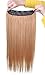 Bigood Women Girl Long Straight Hair Piece Gold Wig Clip Hair Extensions 60cm