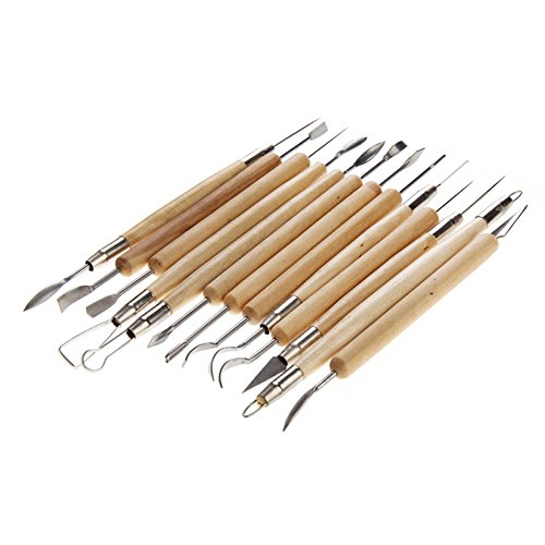 Tenflyer 22PCS Deluxe Edelstahl Art Tools Kit fÃ¼r Keramik / Sculpting / Keramik / Polymer Clay Skulptur Modelling Mit Set - 2