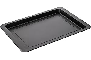 Zenker Bandeja Horno Universal Antiadherente de Acero con Revestimiento Teflon para Pizza, Brazo de Gitano, empanada, ga, Negro, 37 cm