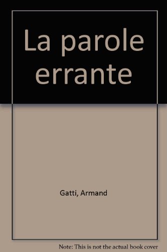 Download La Parole errante