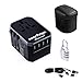 Produktbild Universal Travel Power Adapter All in One Weltweites internationales Ladegerät AC-Stecker-Adapter mit 5.6A Smart Power USB und 3.0A USB Type-C für USA EU UK AUS-Handy-Tablet-Laptop (Schwarz)