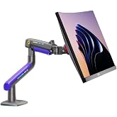 North Bayou NB F5-GR Gaming 32-60 in&ccedil; Monit&ouml;r Kolu 2-20 KG RGB Işıklı Y&uuml;ksek Taşıma Kapasiteli Profesyonel Monit&ouml;r Askısı (Ma