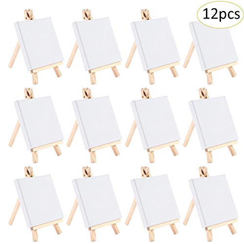 soundwinds Bois Affichage Chevalet Petit Chevalet Peinture Chevalet Table Top Chevalet Trépied Chevalet Stand pour Jardin d'enfants Enfants Enfants Dessin DIY Graffiti Décoration Cadre 10X10cm