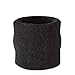 Produktbild suddora Handgelenk Schweißband – Athletic Baumwolle Frottee Armband für Sport schwarz schwarz