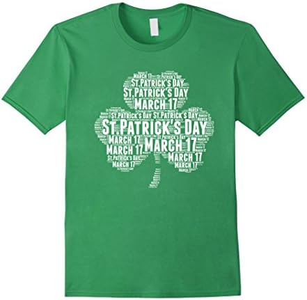 Men's St.Patrick's Day March 17 Shamrock Art Irish Gift T-Shirt 3XL Grass