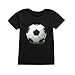 Produktbild GJKK T-Shirt Baby Kleinkind Mädchen Jungen WM Russia 2018 Fußball Gedruckt Sommer Casual Kurzarm O-Ausschnitt Bluse Kurzarmshirt Partytop Tops Oberteil (Schwarz, 6Jahr/L)