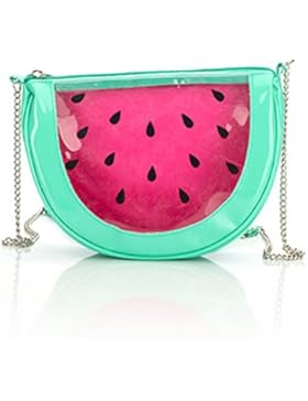 AiSi Mädchen 3D kleine süße Obst Tasche mini Umhängetasche moderne Handtasche transparente Abendtasche Clutch...