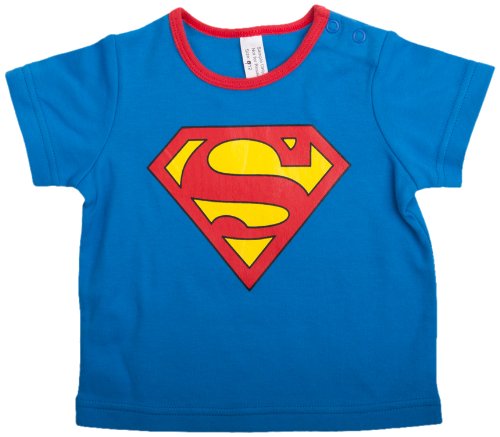 Super Baby Boy's Short Sleeve T-Shirt Blue 0 - 3 Months