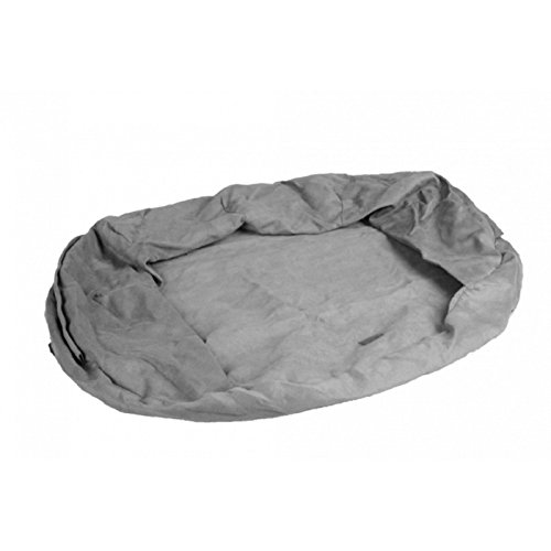 KARLIE FLAMINGO Ersatzbezug ORTHO BED oval grau für Hunde 120,0 cm x 72,0 cm x 24,0 cm