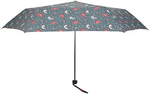 Ladies Supermini Multi Design Button Handle Umbrella Blue Birds