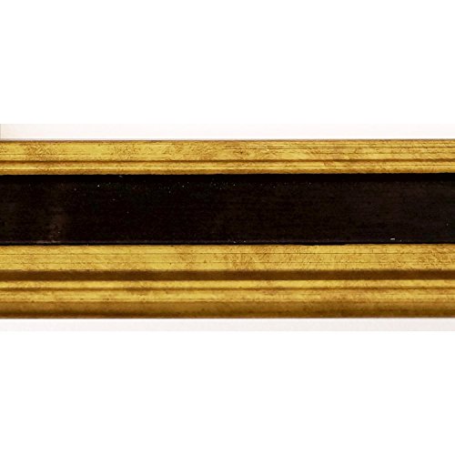 Spiegel Wandspiegel Badspiegel – Hamburg 3,4 – Gold mit Schwarz – 200 Größen zur Auswahl – handgefertigt – 100 x 120 – AM – Antik, Barock, Landhaus - 2