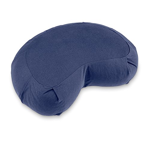 Lotuscrafts Zafu-Halbmond Meditationskissen SIDDHA – Bezug: Bio-Baumwolle (kbA) – GOTS zertifiziert - 2