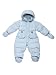 Oceankids Baby Boys Girls Sky Blue Patch Pocket Bubble Down Snowsuit 18-24 Months