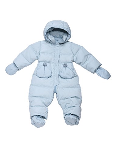 Oceankids Baby Boys Girls Sky Blue Patch Pocket Bubble Down Snowsuit 18-24 Months