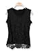 Bheema Women Elegant Plus Size Floral Crochet Lace Tank Tops