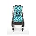 Outlook Travel Comfy Pram, Pushchair, Car Seat Liner - Teal and White Giraffe
