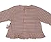 CRI CRI "Bunny Hase Ostern Easter" baby girls sleeper set with pants and shirt stripes (rose/white)