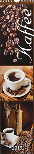 Preisvergleich Produktbild Küchenplaner Kaffee 2019 - Streifenkalender (11 x 50) - Kaffeekalender - Streifenplaner mit leckeren Rezepten - Wandplaner