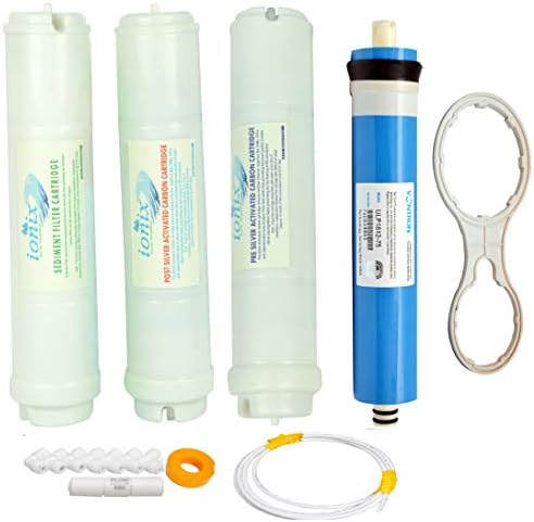 IONIX Complete Filter Set with VONTRON 75 GPD Membrane, Inline Filters & Installation Accessories
