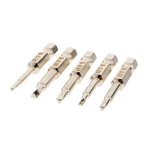 MagiDeal 5pcs / Set Magnet Dreieck Kopf Schraubendreher Bits Stahl 1/4 Sechskantschaft 50mm - 4