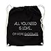 Produktbild All you need is Love... or Chocolate Gym Bag Black