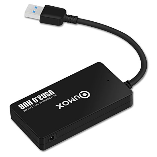 QUMOX Slim 4-Port fach USB 3.0 5Gbps Speed Portable Compact Hub Adapter For PC Laptop - 3